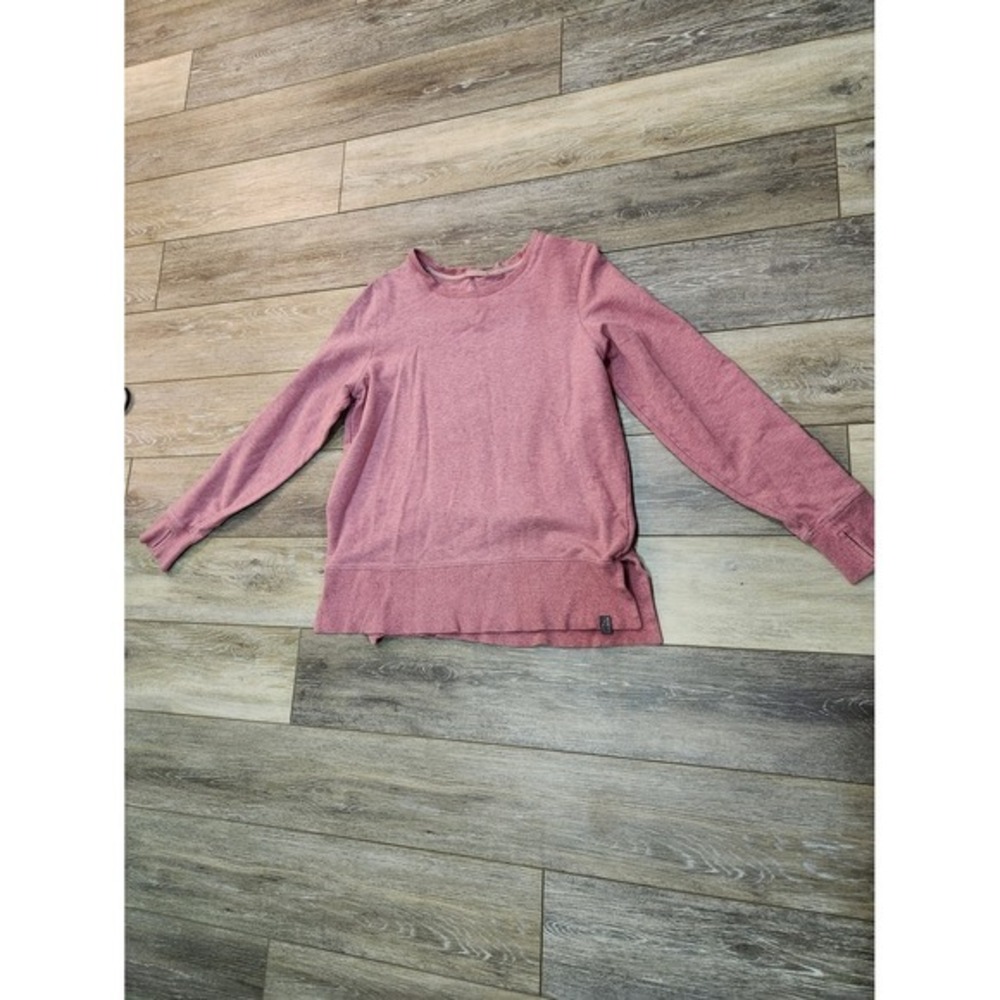 L.L. Bean Heathered Mauve Pink Crewneck Pullover Size Medium